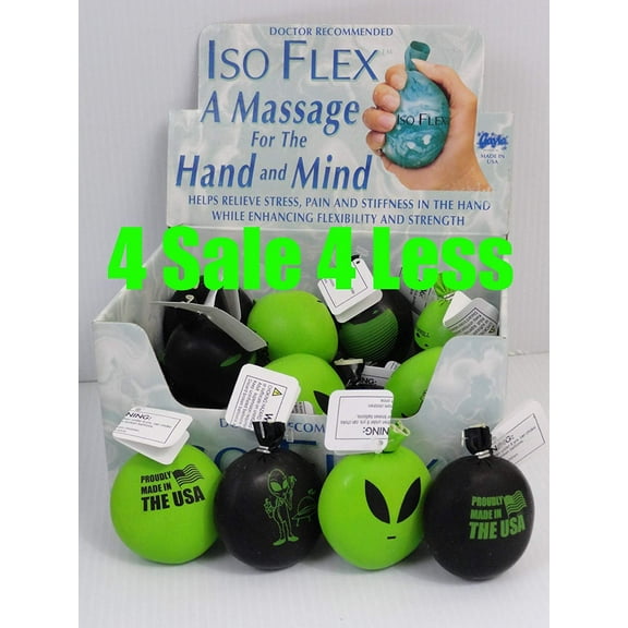 "SET OF 2" Isoflex Alien Made in the USA Classic Stress Ball