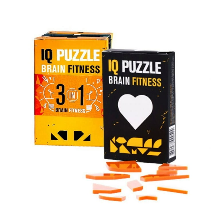 SET OF 3 Geek Toys IQ Puzzle Brain Fitness Games Brain Teaser Puzzles for  Adults and Kid Puzzle Mind Puzzles Brain Games 