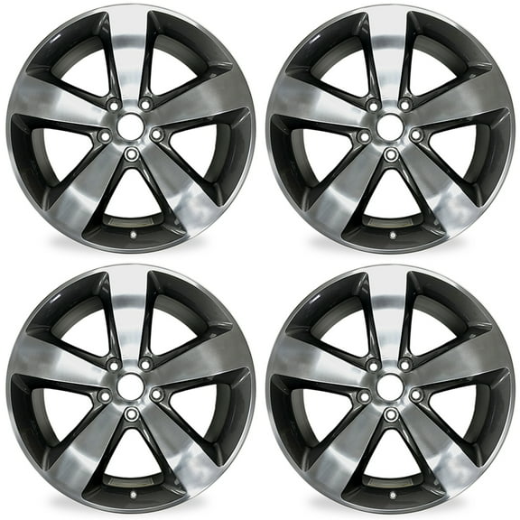 SET OF 4 New 20" Wheels For 2014 2015 2016 Jeep Grand Cherokee Polished Gray OEM Quality Replacement RIM