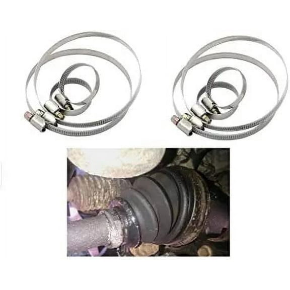 (SET OF EIGHT CLAMPS) CV Axle Repair Clamps Kit for Leaking Boots after Lift Kit FITS FJ Cruiser, Tacoma, 4Runner, Tundra