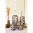 thumbnail image 1 of SET OF FOUR GREY WILLOW CYLINDER LANTERNS, 1 of 5