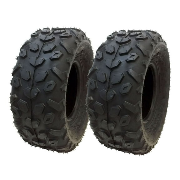 SET OF TWO: ATV Tubeless Tires 145x70-6 (14.5x7x6) P120 - Front or Rear - for RED CAT, SUNL, SUZUKI, VENTO, Small ATV w 6" Rims