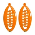 thumbnail image 1 of Motique Accessories Set of Two Orange 3.5 inch Mini Banana Clip Hair Clincher Rounded Edge Hair Comb, 1 of 5