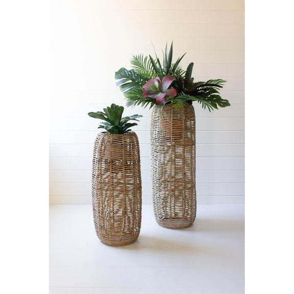 Kalalou Seagrass Boat With Hand Hammered Metal Sails