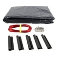 thumbnail image 1 of SET SunSolar Energy Technologies-  Premium series Above Ground Solid Pool Cover for 18 Foot Round Swimming Pool - Winter Pool Cover with Sturdy Cable and Winch 8-Yr warranty. Cover Clips Included., 1 of 7