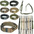 thumbnail image 1 of SET of Tactical COLLAR and LEASH Dog Military Army HOOK & LOOP Heavy Duty Traning with HANDLE Width 1.5in Plastic Buckle sz XL: Neck 14" - 18", 1 of 5
