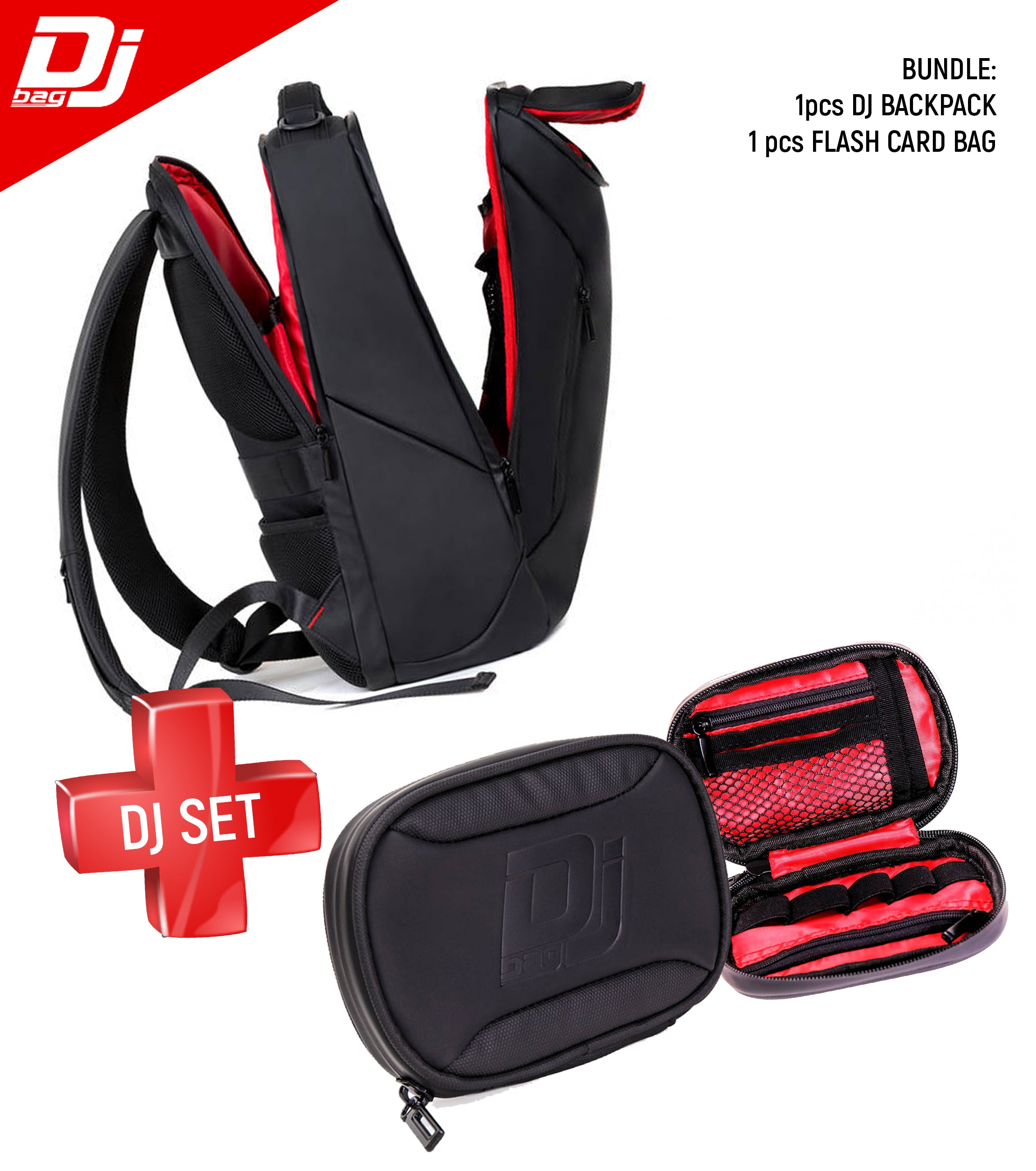 SET of URBAN Backpack & FLASHCARD bag for DJ's controllers and mixers ...