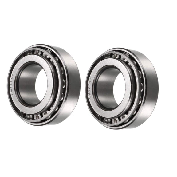 SET12 Wheel Bearings LM12749/LM12710 Tapered Roller Bearing Cone and Cup Set 0.8656" Bore 1.781" O.D. 0.61" Width 2pcs