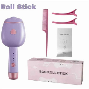 SETOOFF 1-inch Curling Iron,Hair Curler Cat's Paw Curling Iron With 2 Barrel Curling Hair Clips And 1 Comb, Eggroll French U Curling Wand,Fast Heating Hair Curlers For Women With All Hair Types