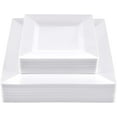 thumbnail image 1 of SETUP Disposable White Plastic Plates, 30pcs 10.25" Dinner Plates and 30pcs 7.5" Salad Plates, 1 of 7