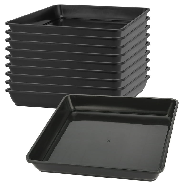 10 Pack Plant Saucers Drip Tray 6 Inch Clear Plastic Flower