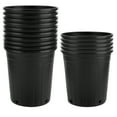 SEUNMUK 15 Pack 1 Gallon Grow Starter Seedling Plastic Pots, Drainage, Plant & Flower Containers