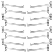 SEUNMUK 16 Pcs 10 inch Slatwall Brackets, Grid Angle Wall Shelf Bracket for Display Products