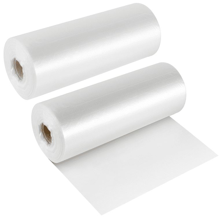 SEUNMUK 2 Rolls 10 x 14 Inch Plastic Bag Rolls 500 Bags Each Roll Clear Plastic Produce Bag Roll Durable Food Storage Bag for Kitchen Waste