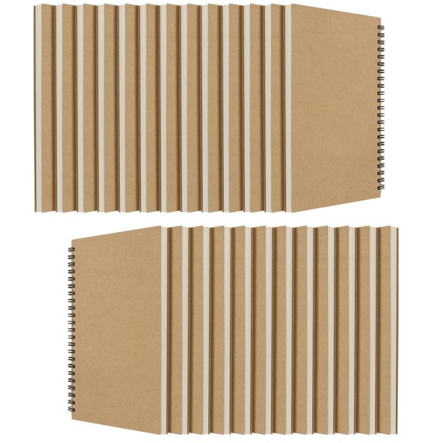 SEUNMUK Bulk 25 Pack A5 Spiral Bound Top Wirebound Sketch Books, 5 x 7