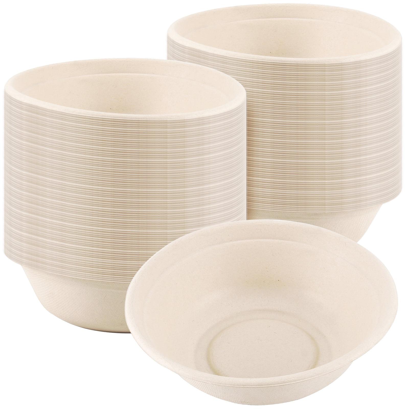 SEUNMUK 300 Pack 12 OZ Microwave Safe Disposable Paper Bowls for Soup
