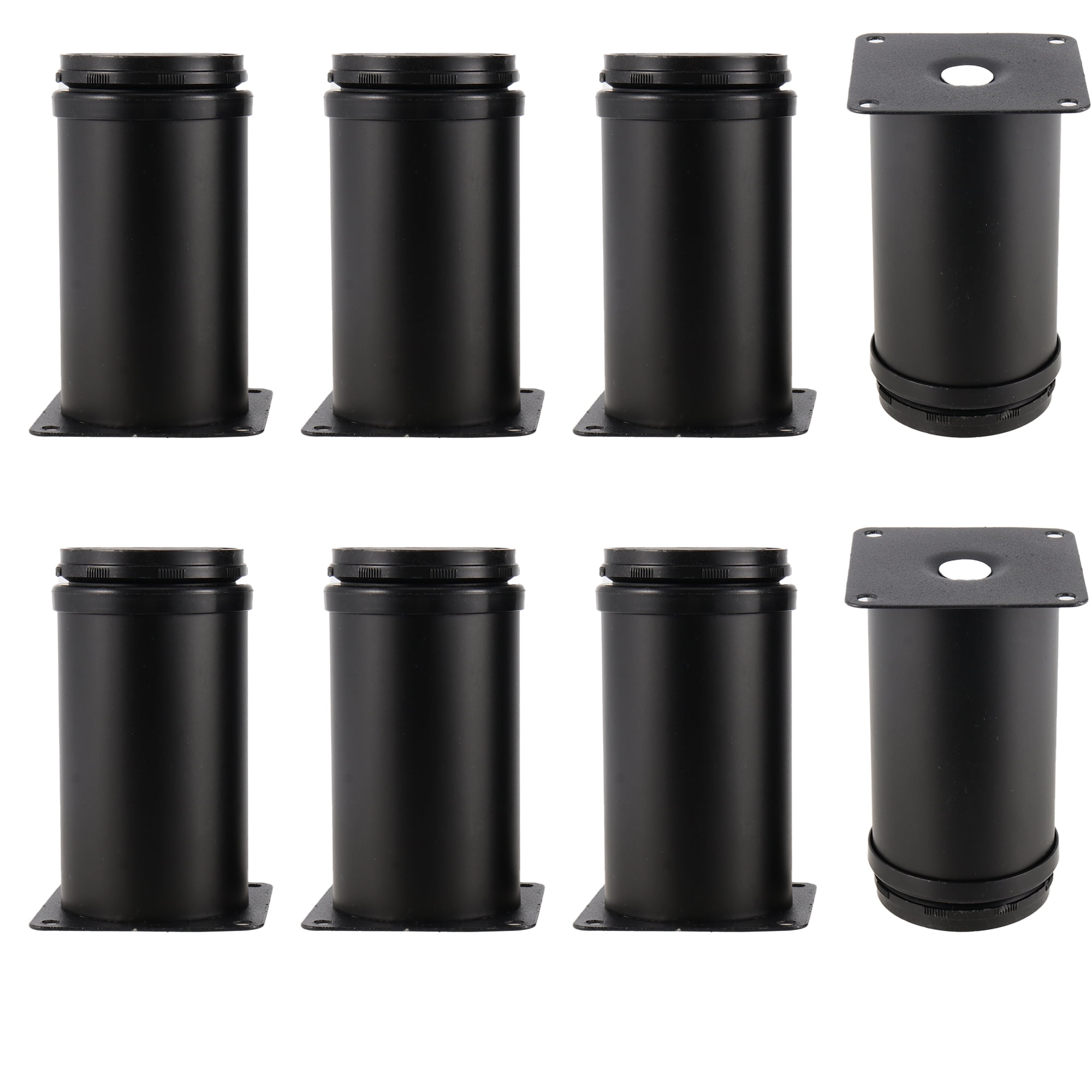 SEUNMUK 8 Pcs 4 inch Adjustable Feet, Stainless Steel Sofa Legs