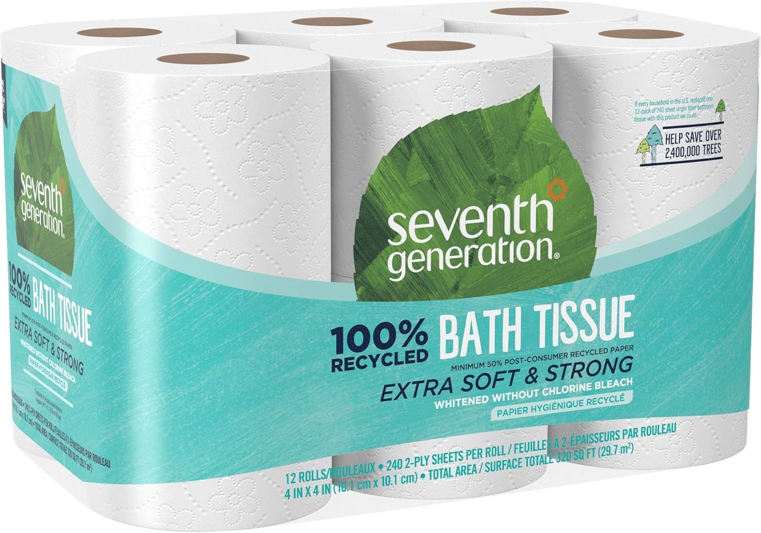 SEV13733CT - 100% Recycled Bathroom Tissue - Walmart.com
