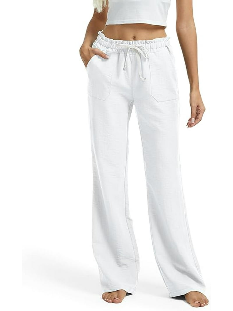 SEVEGO Tall Women Casual Linen Pants 30