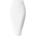 thumbnail image 1 of SEVEGO Women's Pencil Skirt Stretch High Waist Below Knee Bodycon for Office Casual with Patch Pockets, 1 of 6