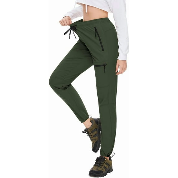 SEVEGO Womens Hiking Pants Tall Inseam 30"/32"/34"/36" Athletic Cargo Pants Lightweight 4 Zipper Pockets Water