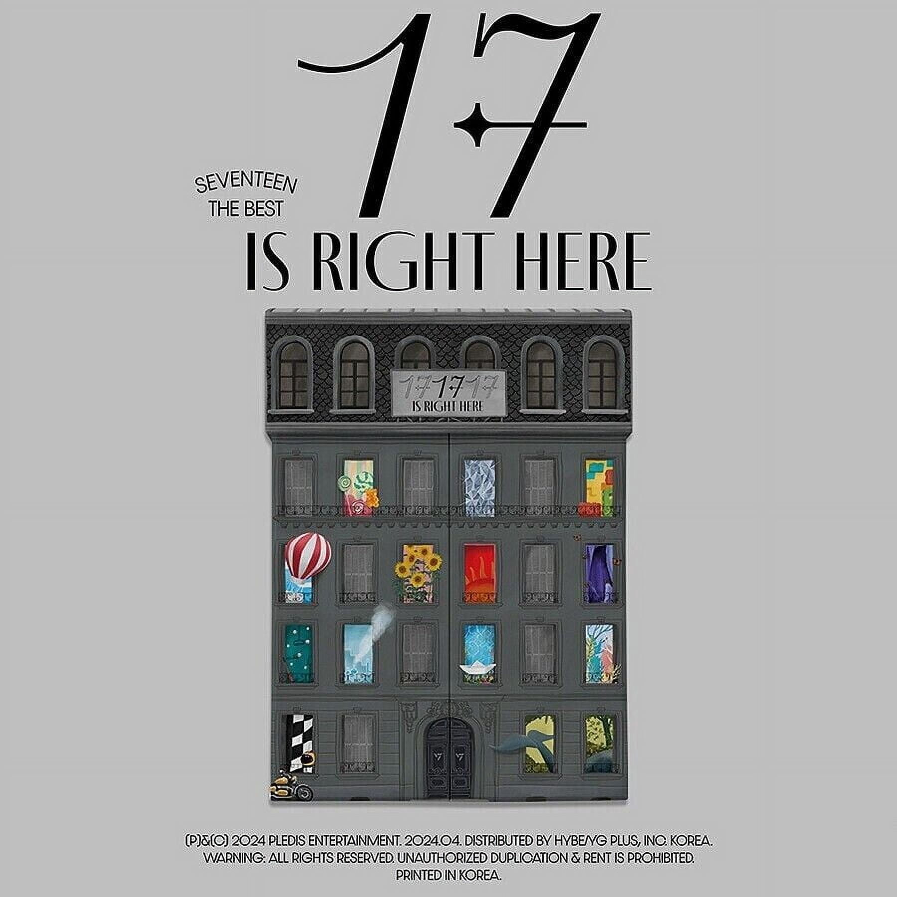 SEVENTEEN - SEVENTEEN 17 IS RIGHT HERE  シリアル　エントリー Seventeen - SEVENTEEN BEST ALBUM '17 IS RIGHT HERE' [HERE