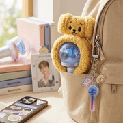 SEVENTEEN K-Pop Member-Corresponding Miniteen Lightstick Plush Cover & Matching Acrylic Keychain Set