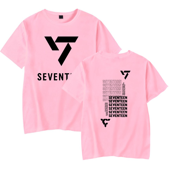 SEVENTEEN Logo T-Shirt Men/Women Streetwear T-Shirt Shirt Short Sleeve