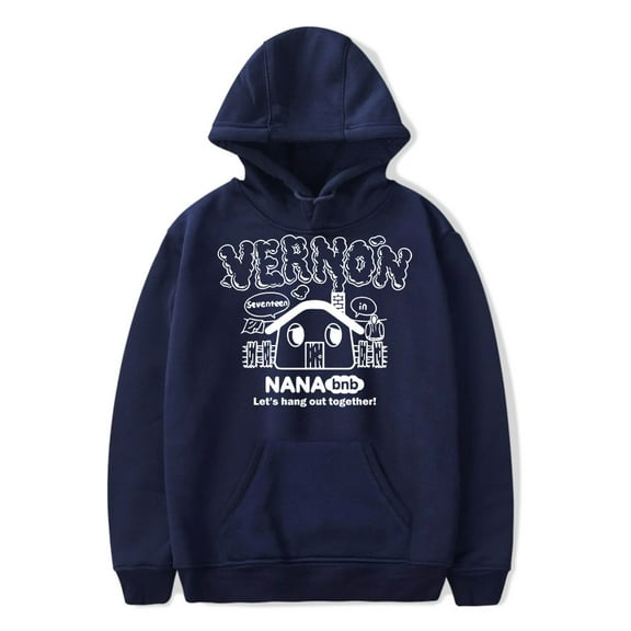 SEVENTEEN Nanabnb Hoodie Men's Hip Hop Printing Pullover Hooded Sweatshirts