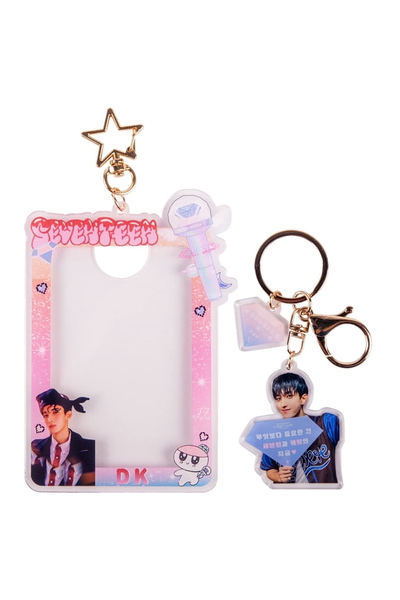 SEVENTEEN Photocard Holder Keychains & CARATLAND Keychains | SAY THE NAME SEVENTEEN! | Fan-Made for CARATs, Ideal for Fandom Collectors