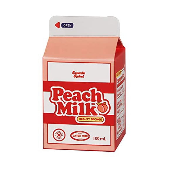 SEVENTH REBEL Peach Milk Beauty Sponge Blender, Professional & Multi-functional