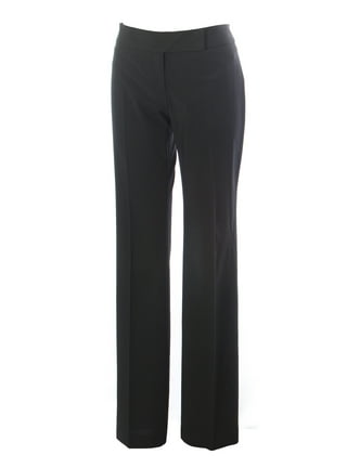 Women's Low Rise Elastic Drop Waist Flare Leg Pants Black 