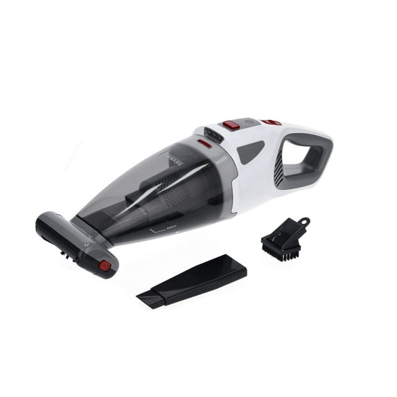 SEVERIN HV 7146, Cordless Handheld Vacuum Cleaner, Grey-White-Red With turbo nozzle 650 ml volu
