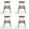 thumbnail image 1 of SEVILLE Mid Century Modern Upholstered Side chair (Set of 4), Gray, 1 of 2