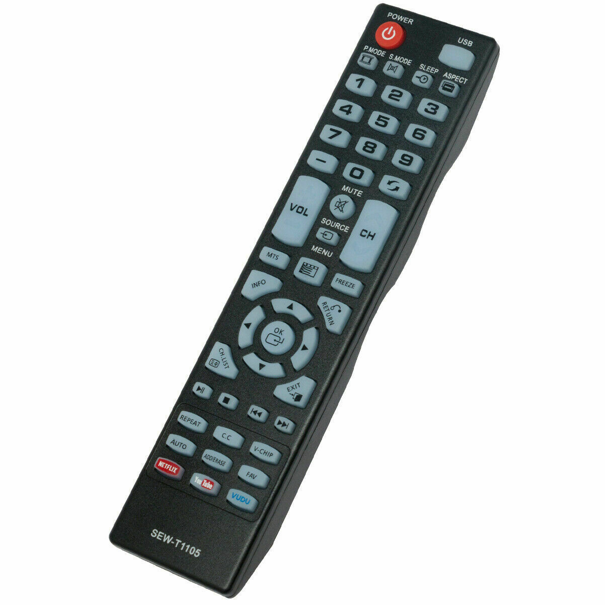 SEW-T1105 Replace Remote for Element LED TV ELEFT195 ELEFT326 ELEFT506 ...