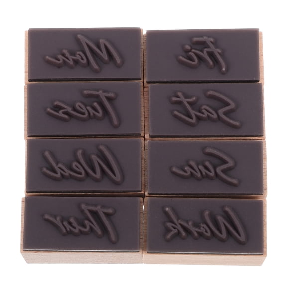 SEWACC 1 Set Journal Diy Stamps for Artists in Rectangular Shape and Beige Color