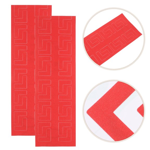 SEWACC 100Pcs Red Adhesive Right Angle Location Marker Stickers for Workplace Desk Organization