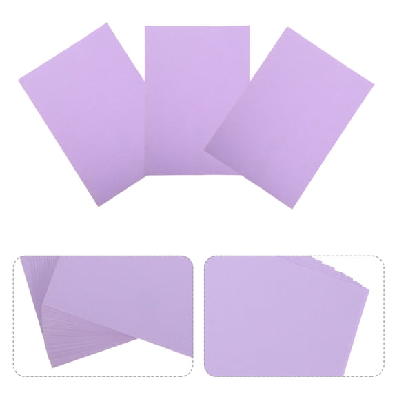 SEWACC 100pcs Print Paper Cardstock Wood Pulp Paper Lavender for Office Work Copying