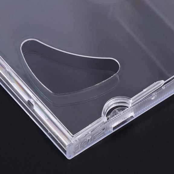 SEWACC 10-Pack Clear CD Storage Cases, Portable Two-Disc Holders for Daily Media Organization and