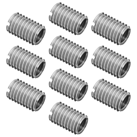 SEWACC 10Pcs Precision Stainless Steel Threaded Metal Coupler for Nut and Screw Repair