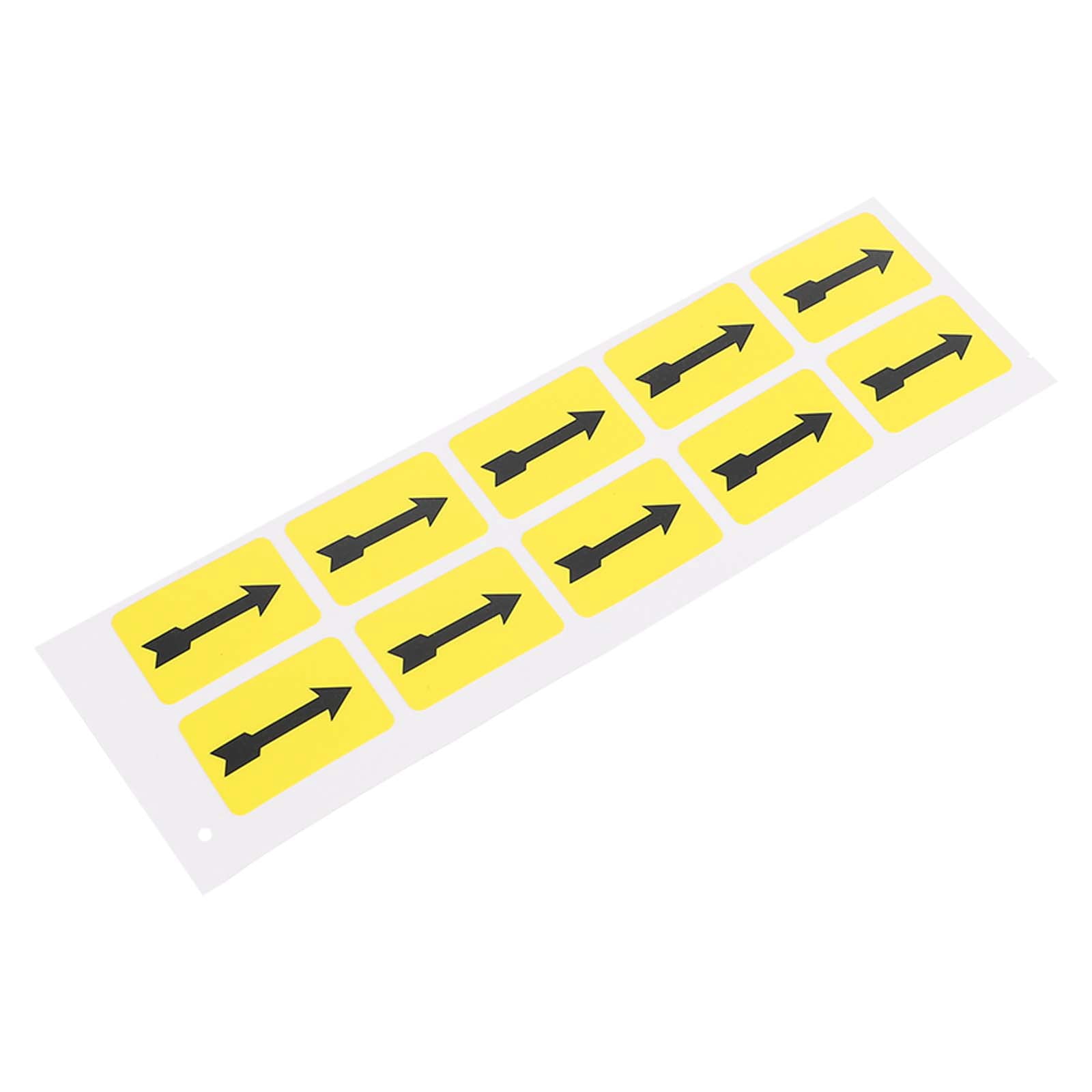 SEWACC 10Set Arrow Indicator Sticker Black Yellow Simple Design for ...