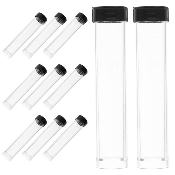 SEWACC 12Pcs Leak-Proof Small Vials for Liquid Sampling in Home and Laboratory