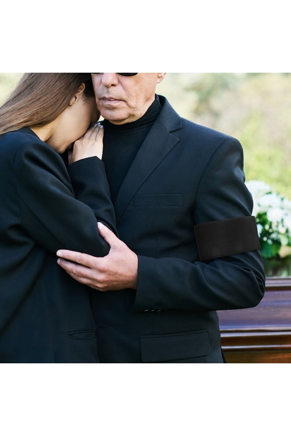 15-Pack Black Mourning Bands Cloth for Respectful Remembrance Events and Memorial Ceremonies
