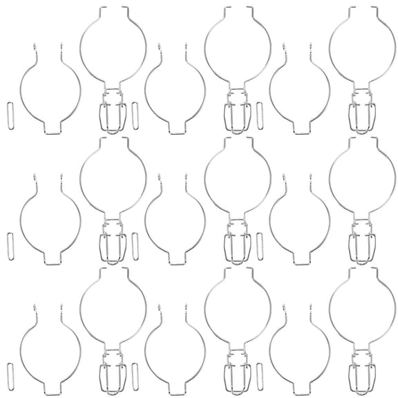 SEWACC 15-Piece Plated Jar Wire Fasteners for Pint Jars, Rust-Resistant and Closure Set