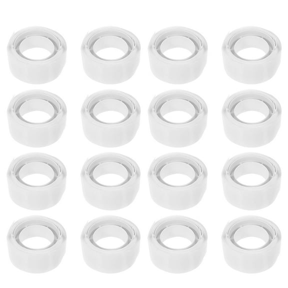 SEWACC 18 Rolls Clear Coding Labels for Storage Life Round Latex Self-Adhesive Stickers