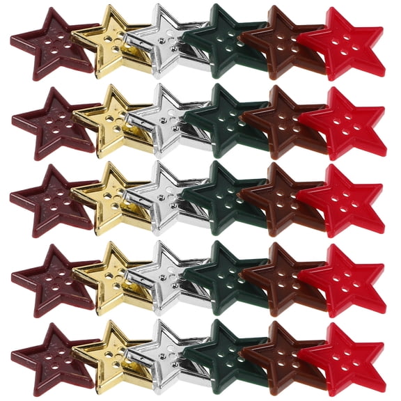 SEWACC 180 Pieces Assorted Color Star-Shaped Buttons for Sewing, Crafting, Clothing Decoration and Projects