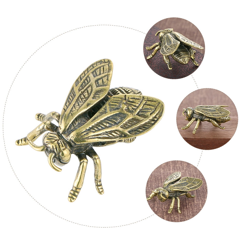 SEWACC 1Pack Brass Insect Adornment Golden Insect Shape for Desktop ...