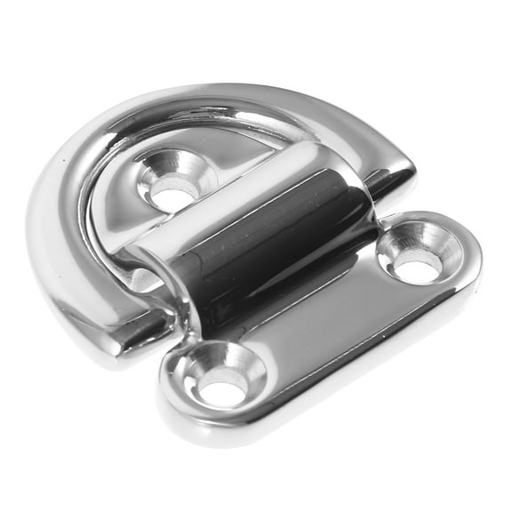SEWACC 1Pack D Ring Tie Down Silver 316 Stainless Steel For Trailer Yachts Boats Quick Installation 5.00X4.70X1.00Cm