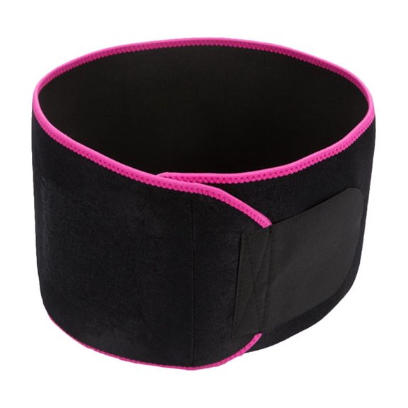 SEWACC adjustable waist belt Rose Red Size S Rubber Breathable Thermal Support Wrap 1 Pack