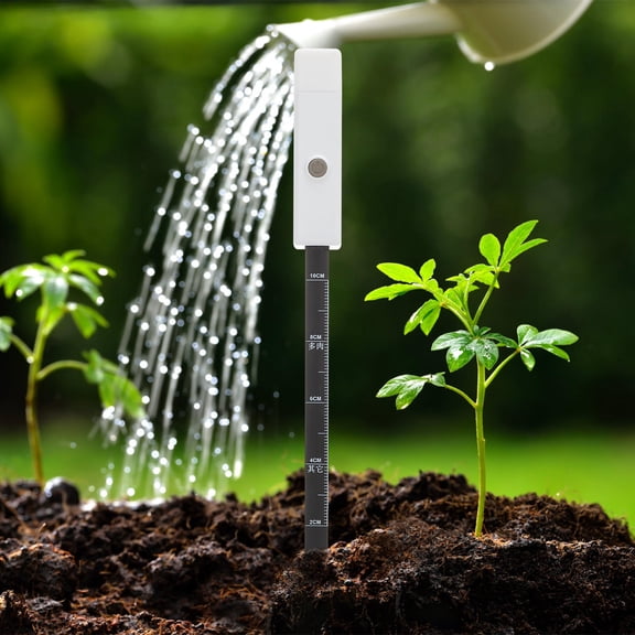 SEWACC Soil Moisture Meter for Indoor and Garden Plants, White, 1 Set, Compact 5.9x0.6 Inch Sensor